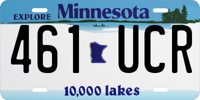 MN license plate 461UCR