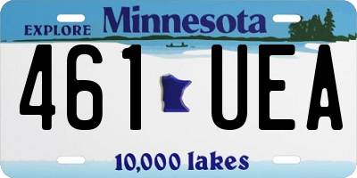 MN license plate 461UEA