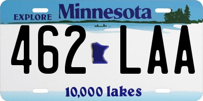 MN license plate 462LAA