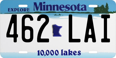 MN license plate 462LAI