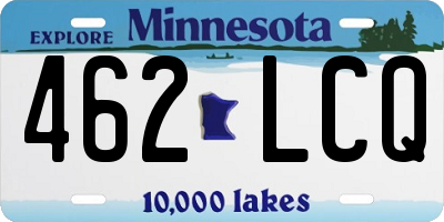 MN license plate 462LCQ