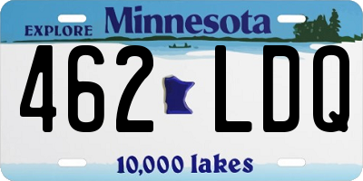 MN license plate 462LDQ