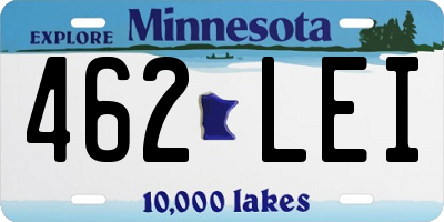 MN license plate 462LEI
