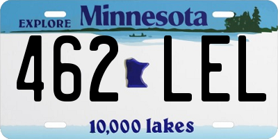 MN license plate 462LEL