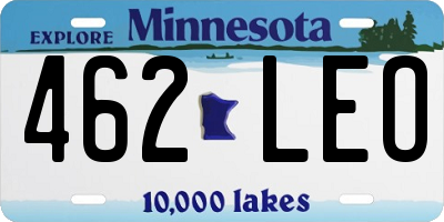 MN license plate 462LEO