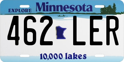 MN license plate 462LER