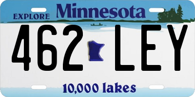 MN license plate 462LEY