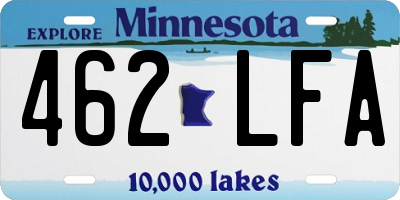 MN license plate 462LFA