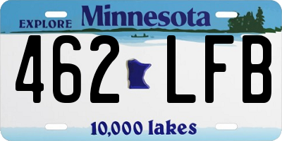 MN license plate 462LFB