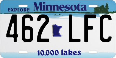 MN license plate 462LFC