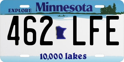 MN license plate 462LFE