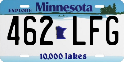 MN license plate 462LFG