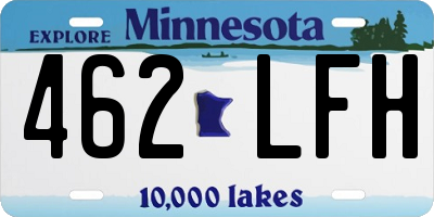 MN license plate 462LFH