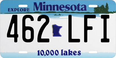 MN license plate 462LFI