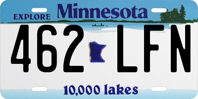 MN license plate 462LFN