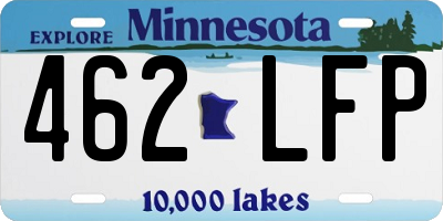 MN license plate 462LFP