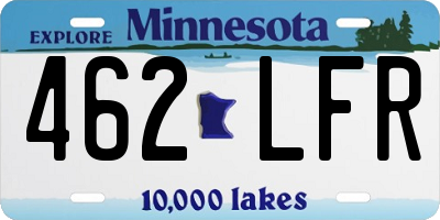 MN license plate 462LFR