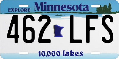 MN license plate 462LFS