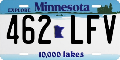 MN license plate 462LFV