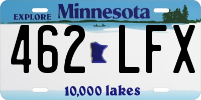 MN license plate 462LFX