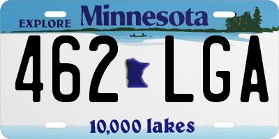 MN license plate 462LGA