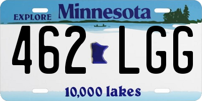 MN license plate 462LGG