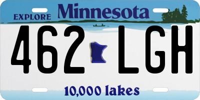 MN license plate 462LGH