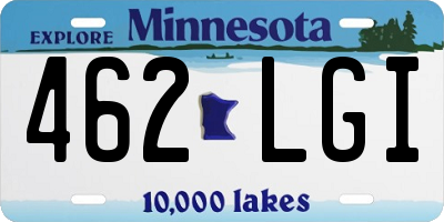MN license plate 462LGI
