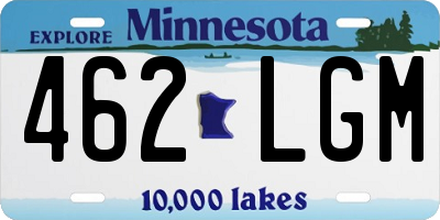 MN license plate 462LGM