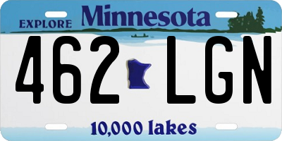 MN license plate 462LGN