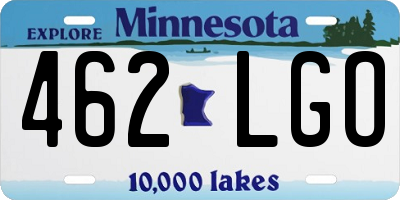 MN license plate 462LGO