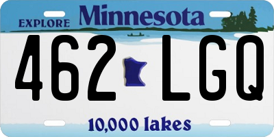 MN license plate 462LGQ