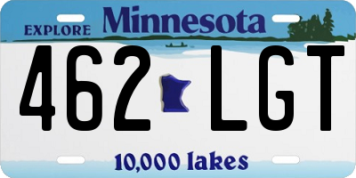 MN license plate 462LGT