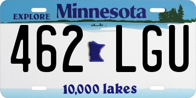 MN license plate 462LGU