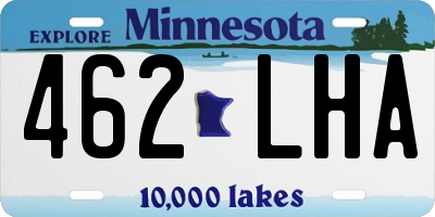 MN license plate 462LHA
