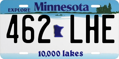 MN license plate 462LHE