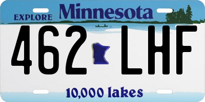 MN license plate 462LHF