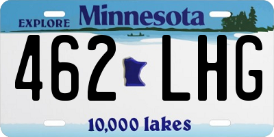 MN license plate 462LHG