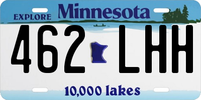 MN license plate 462LHH