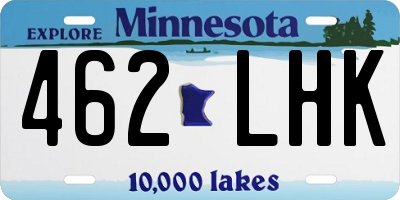 MN license plate 462LHK
