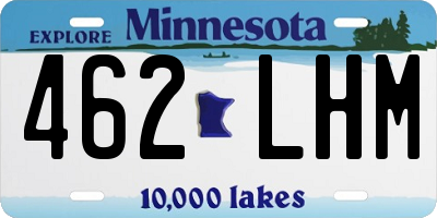 MN license plate 462LHM