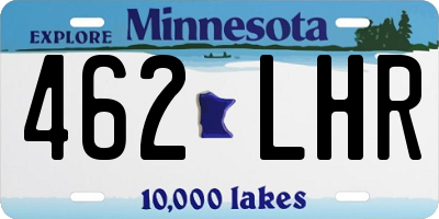 MN license plate 462LHR