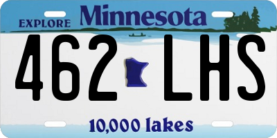 MN license plate 462LHS