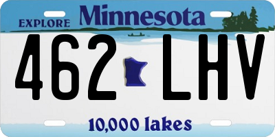 MN license plate 462LHV