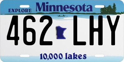 MN license plate 462LHY