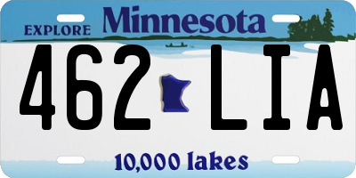 MN license plate 462LIA