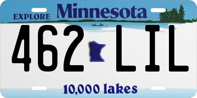 MN license plate 462LIL
