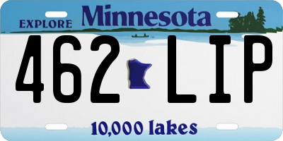 MN license plate 462LIP
