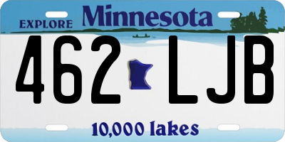 MN license plate 462LJB