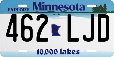 MN license plate 462LJD